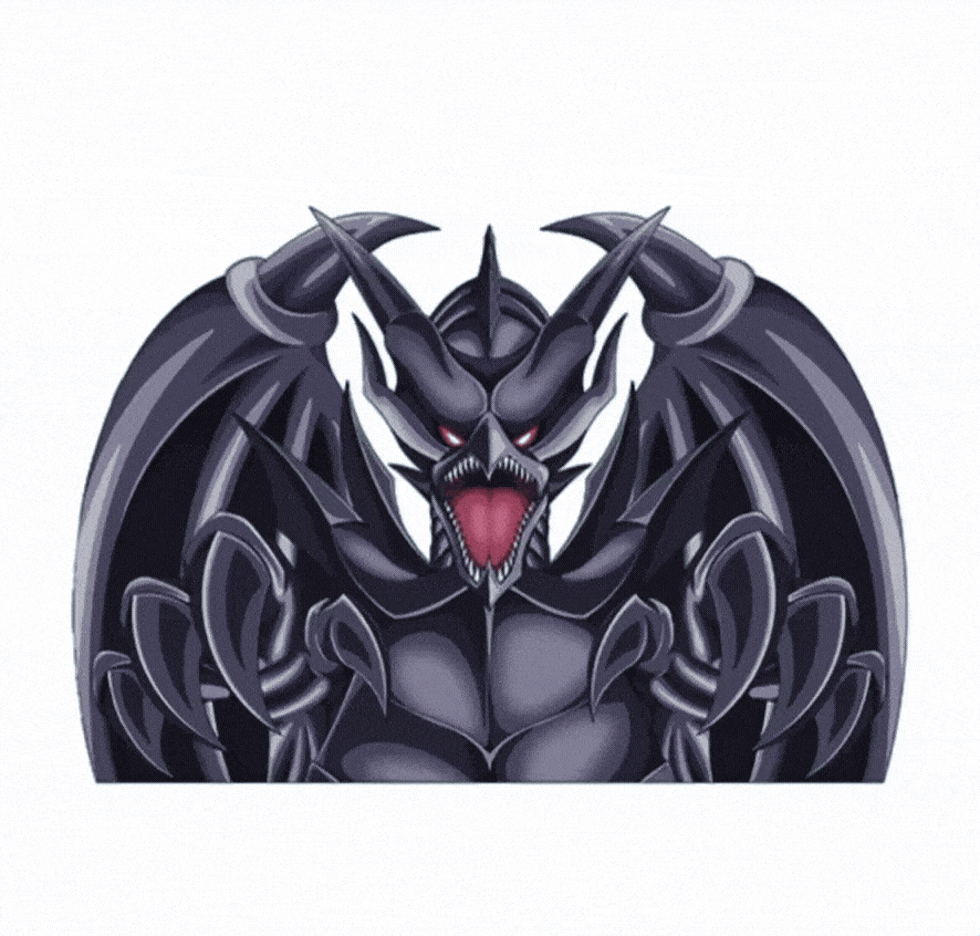 Blue Eyes White Dragon & Red Eyes Black Dragon Motion Sticker