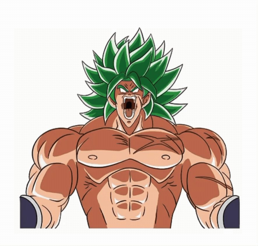 Broly Motion Sticker