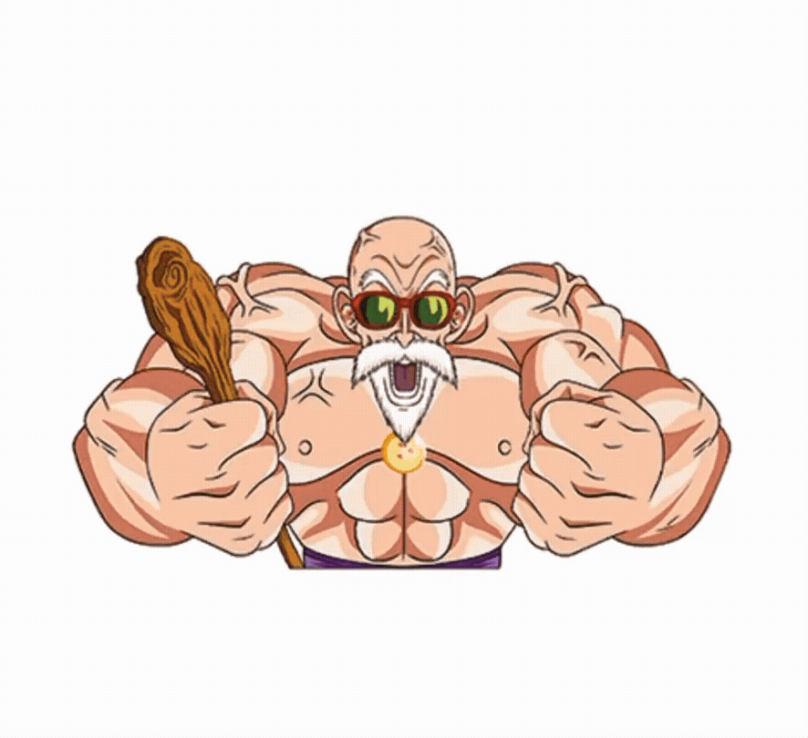 Master Roshi Motion Sticker
